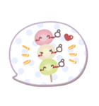 ま～るい吹き出し6❤あいさつ（個別スタンプ：24）