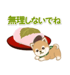 よちよち豆柴と春スイーツ（個別スタンプ：17）