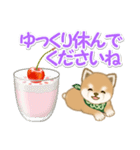 よちよち豆柴と春スイーツ（個別スタンプ：18）