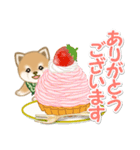 よちよち豆柴と春スイーツ（個別スタンプ：21）