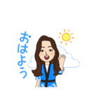 親子三人の夏祭り（個別スタンプ：12）