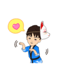 親子三人の夏祭り（個別スタンプ：15）