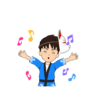 親子三人の夏祭り（個別スタンプ：17）