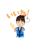 親子三人の夏祭り（個別スタンプ：22）