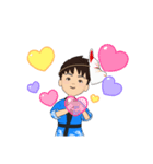 親子三人の夏祭り（個別スタンプ：26）