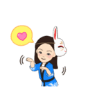 親子三人の夏祭り（個別スタンプ：27）