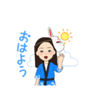 親子三人の夏祭り（個別スタンプ：35）