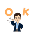 姉弟で華やかな着物姿（個別スタンプ：20）