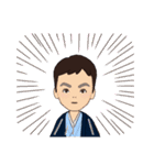 姉弟で華やかな着物姿（個別スタンプ：25）