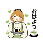 ふんわりリボンちゃん 8 ♡ ほっこり春（個別スタンプ：1）