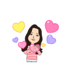 ジーンズのお姉さん4（個別スタンプ：3）