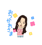 ジーンズのお姉さん4（個別スタンプ：4）