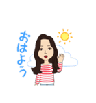 ジーンズのお姉さん4（個別スタンプ：5）