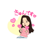 ジーンズのお姉さん4（個別スタンプ：6）