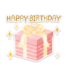 ステッカー風＊誕生日・お祝い（個別スタンプ：3）