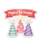 ステッカー風＊誕生日・お祝い（個別スタンプ：7）
