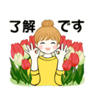 キュートなお団子ちゃん 9 ☆ ほっこり春（個別スタンプ：11）