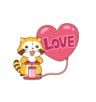 おめでとう！ラスカル☆お祝いスタンプ（個別スタンプ：5）