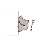 ラブラブ♡モノクロにゃんこ（個別スタンプ：10）