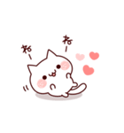 ラブラブ♡モノクロにゃんこ（個別スタンプ：11）