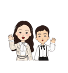 おねえちゃんとおとうと 春の服装（個別スタンプ：4）