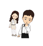 おねえちゃんとおとうと 春の服装（個別スタンプ：13）