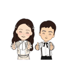 おねえちゃんとおとうと 春の服装（個別スタンプ：14）
