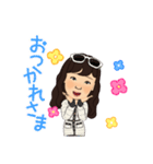 長髪女性 3着服（個別スタンプ：9）