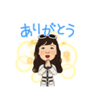 長髪女性 3着服（個別スタンプ：11）