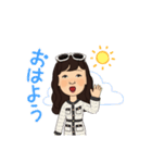 長髪女性 3着服（個別スタンプ：21）