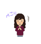 長髪女性 3着服（個別スタンプ：26）