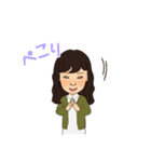 長髪女性 3着服（個別スタンプ：30）