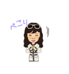 長髪女性 3着服（個別スタンプ：40）