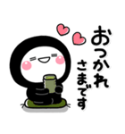 ず～っと使える♡大人のくろしろまるマン（個別スタンプ：2）
