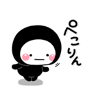 ず～っと使える♡大人のくろしろまるマン（個別スタンプ：6）