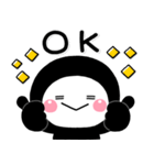 ず～っと使える♡大人のくろしろまるマン（個別スタンプ：8）