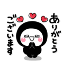 ず～っと使える♡大人のくろしろまるマン（個別スタンプ：11）