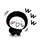 ず～っと使える♡大人のくろしろまるマン（個別スタンプ：16）