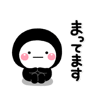 ず～っと使える♡大人のくろしろまるマン（個別スタンプ：21）