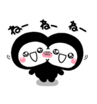 ず～っと使える♡大人のくろしろまるマン（個別スタンプ：24）