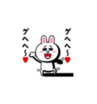 飛び出す！コニー＆ブラウン_ラブA（個別スタンプ：13）
