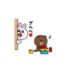 飛び出す！コニー＆ブラウン_ラブA（個別スタンプ：14）