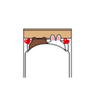飛び出す！コニー＆ブラウン_ラブA（個別スタンプ：20）