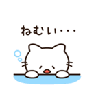 低気圧がつらい白猫ちゃん（個別スタンプ：16）