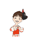 よっちゃんの7着イベントコーデ（個別スタンプ：25）