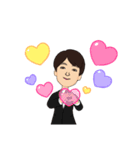 王さんの似顔絵（個別スタンプ：3）