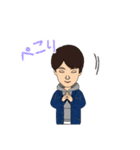 王さんの似顔絵（個別スタンプ：6）