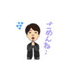 王さんの似顔絵（個別スタンプ：12）