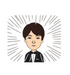 王さんの似顔絵（個別スタンプ：13）