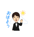 王さんの似顔絵（個別スタンプ：15）